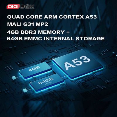 Digibox 64 GB de almacenamiento Android TV Box HD 2.4G 5.8G WiFi 6 de banda doble