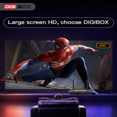 Digibox Android 12 Smart TV Control de voz 4 puertos USB Dolby 2.1 audio