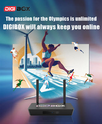 Digibox D3 Plus Android TV Box con 64GB de almacenamiento y 4GB de RAM H.265 4K 60fps Decodificador de video