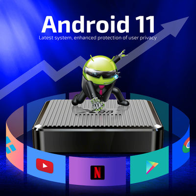 X98 Android 11.0 Smart TV Box 2 GB de RAM 16 GB de ROM 2.4G/5G Wi-Fi doble HD 4K Conjunto de pantalla