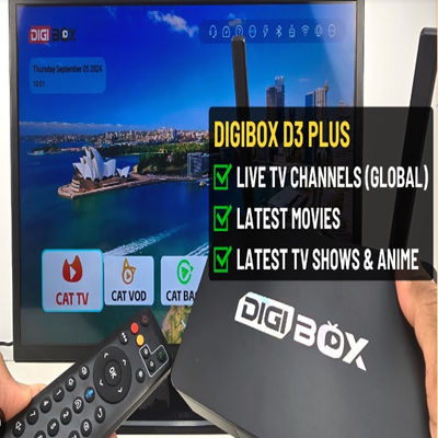 Dispositivos de transmisión de resolución 1080p Android 12 Digibox para televisión